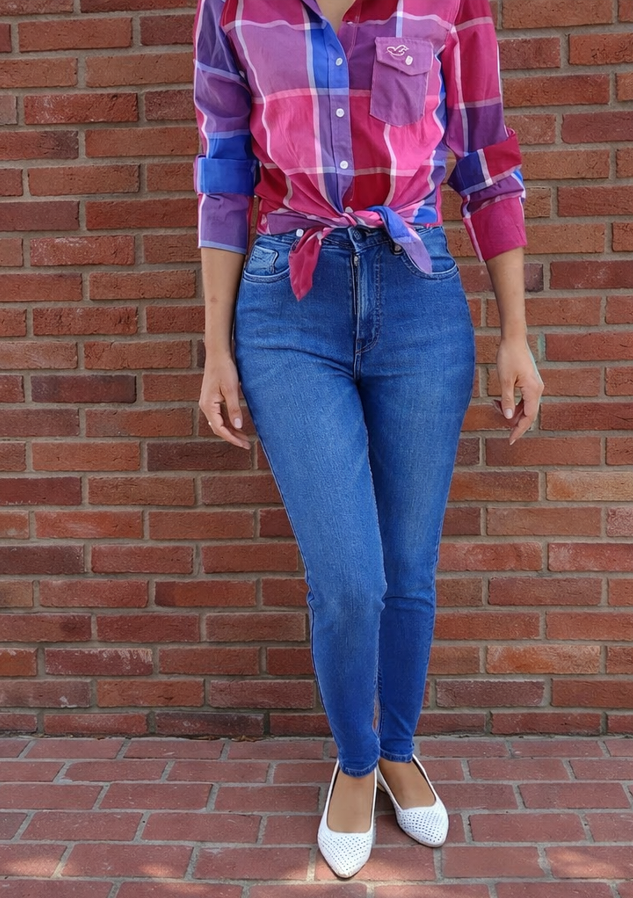 Skinny Jean de Cintura Alta (Tubito)