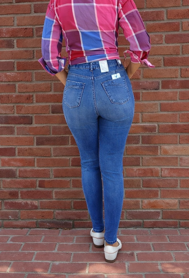 Skinny Jean de Cintura Alta (Tubito)